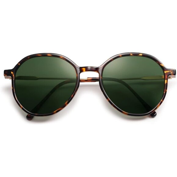 Hexagon Round Sunglasses Women Fashion UV400 Protection Large Fit Stylish main image 4